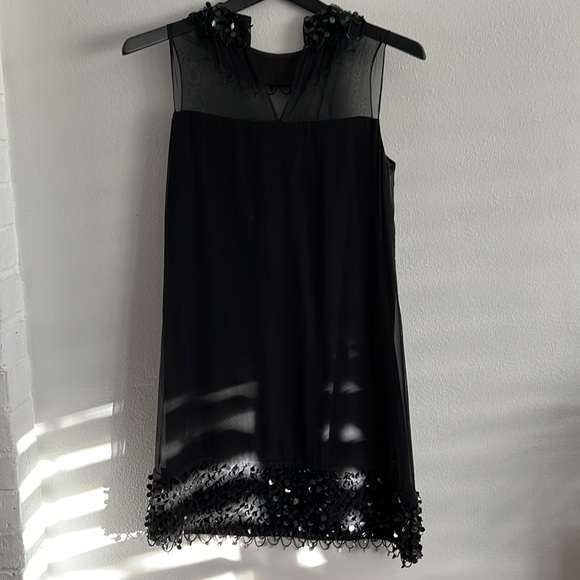 NWOT Milly beaded black dress - Picture 7 of 14
